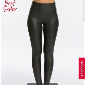 SPANX faux leather leggings NWOT